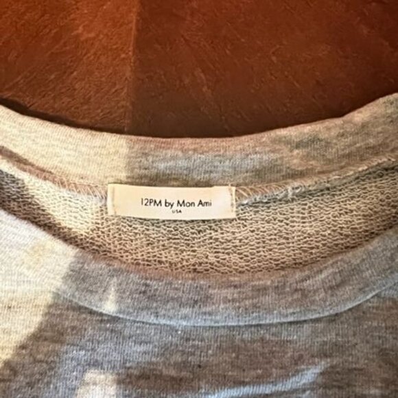 Vintage Grey Wild Waves Malibu Surfing Sweatshirt By 12PM Mon Ami‎  crew neck - Picture 4 of 6